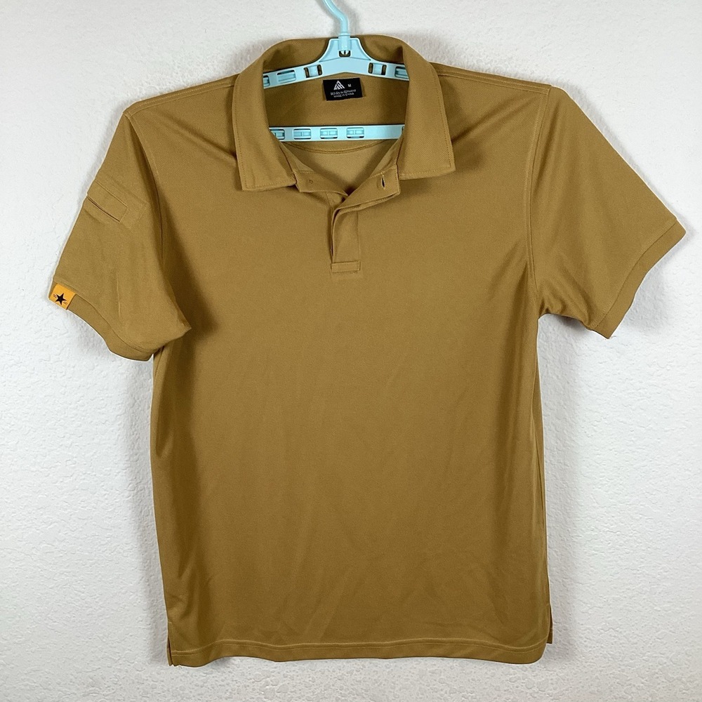 SR Mens Polo Sz M Medium Short Sleeve Solid Collared Pullover Excellent